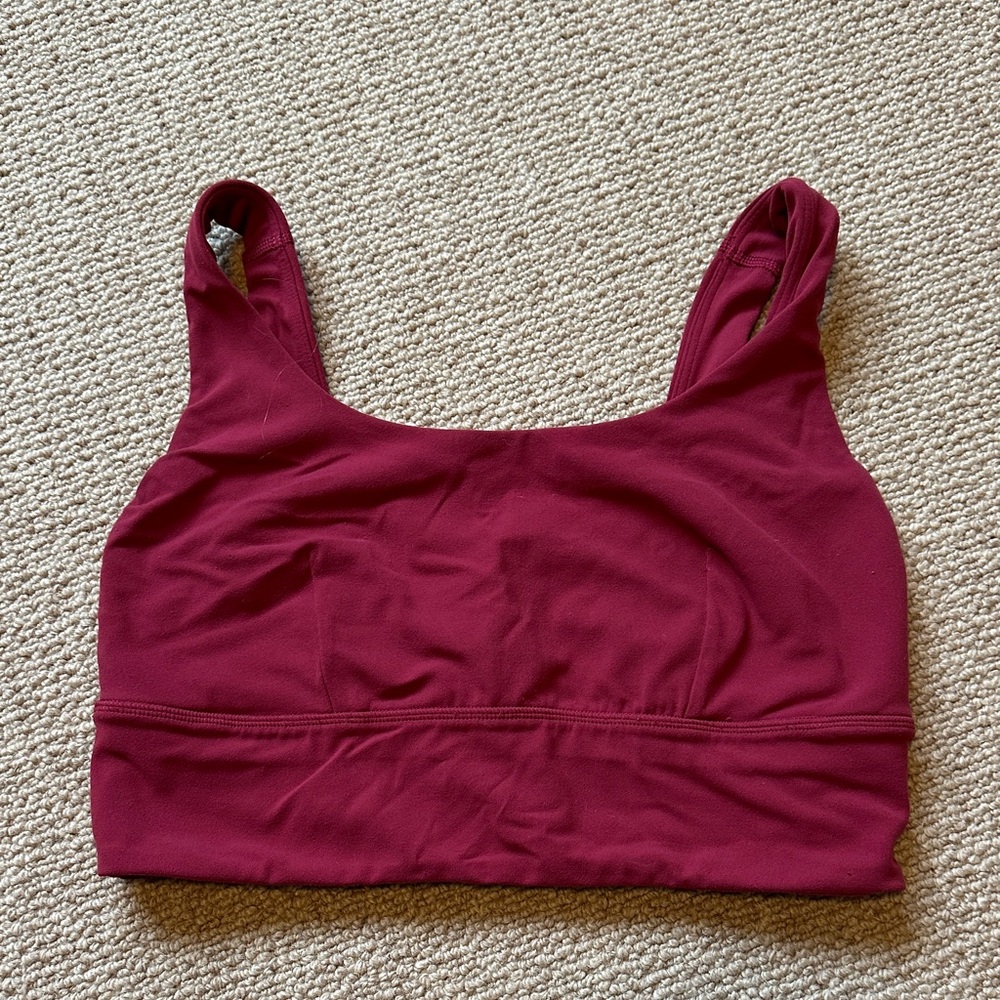 Lulu lemon Burgundy Sports Bra